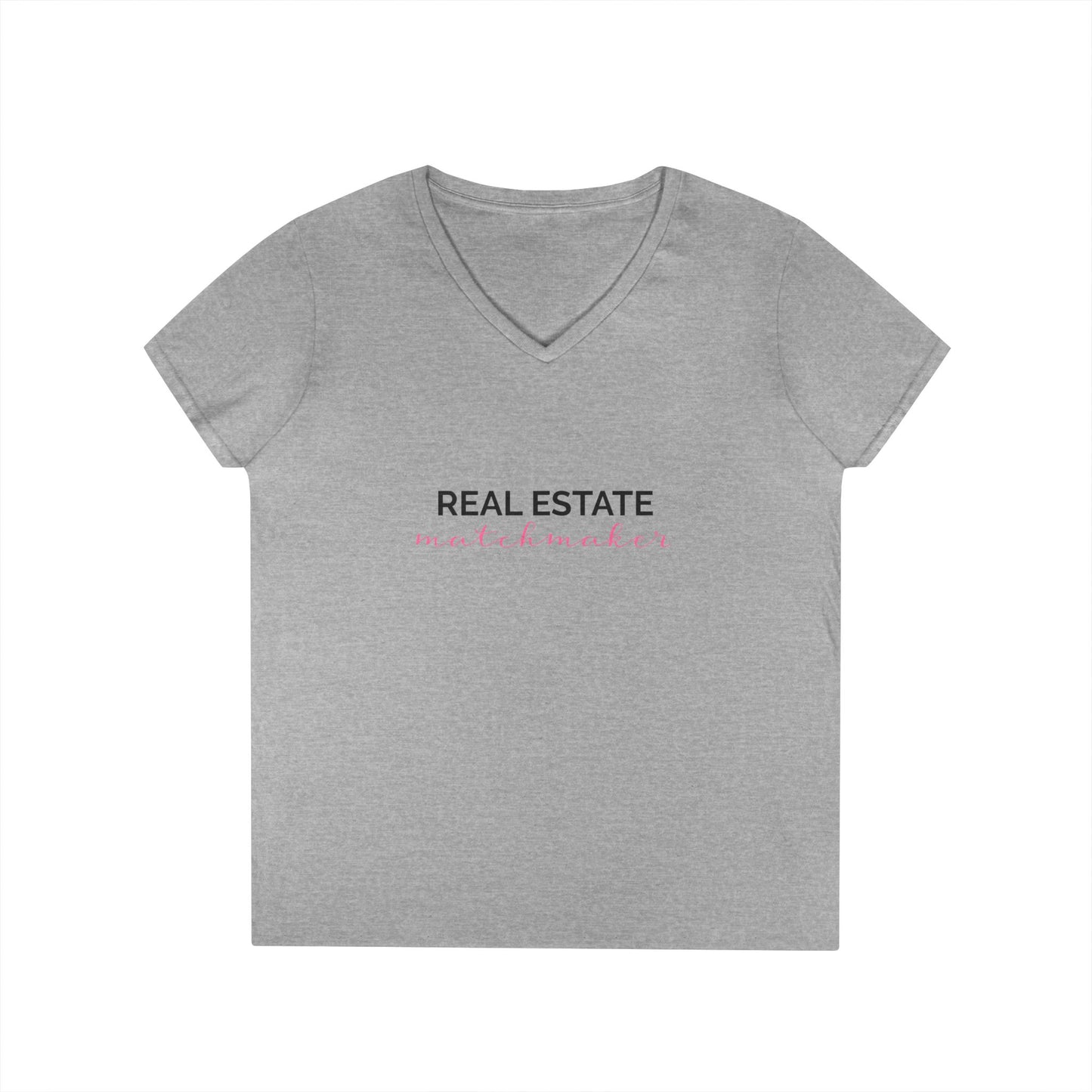 Real Estate Matchmaker V-Neck T-Shirt for Realtors