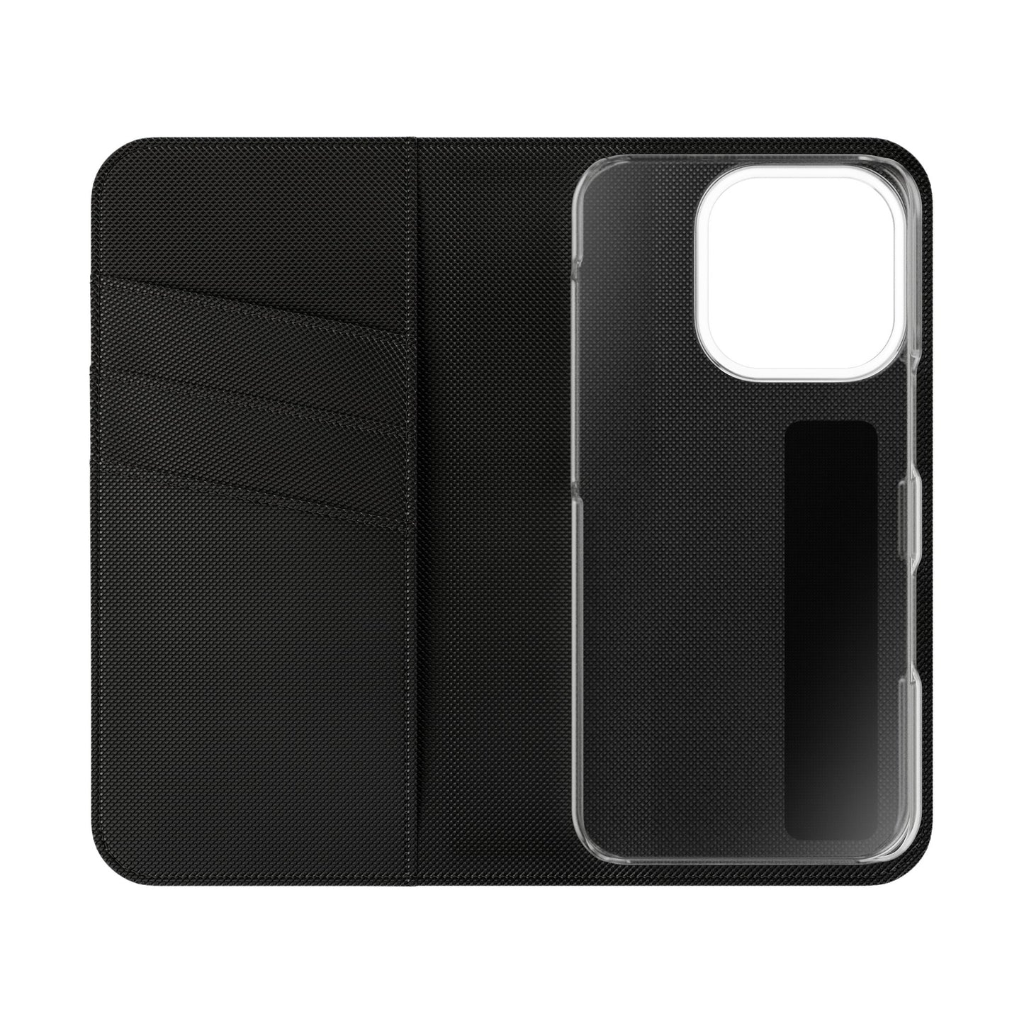 Stylish Flip Case for Smartphones - Geometric Design, Card Slots