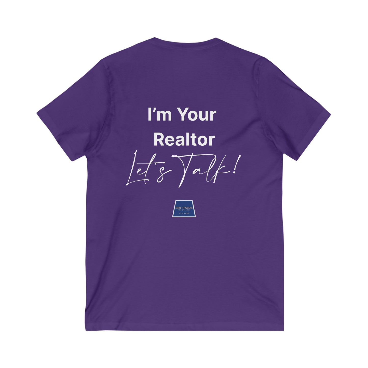 Unisex Jersey Short Sleeve V-Neck Realtor Tee