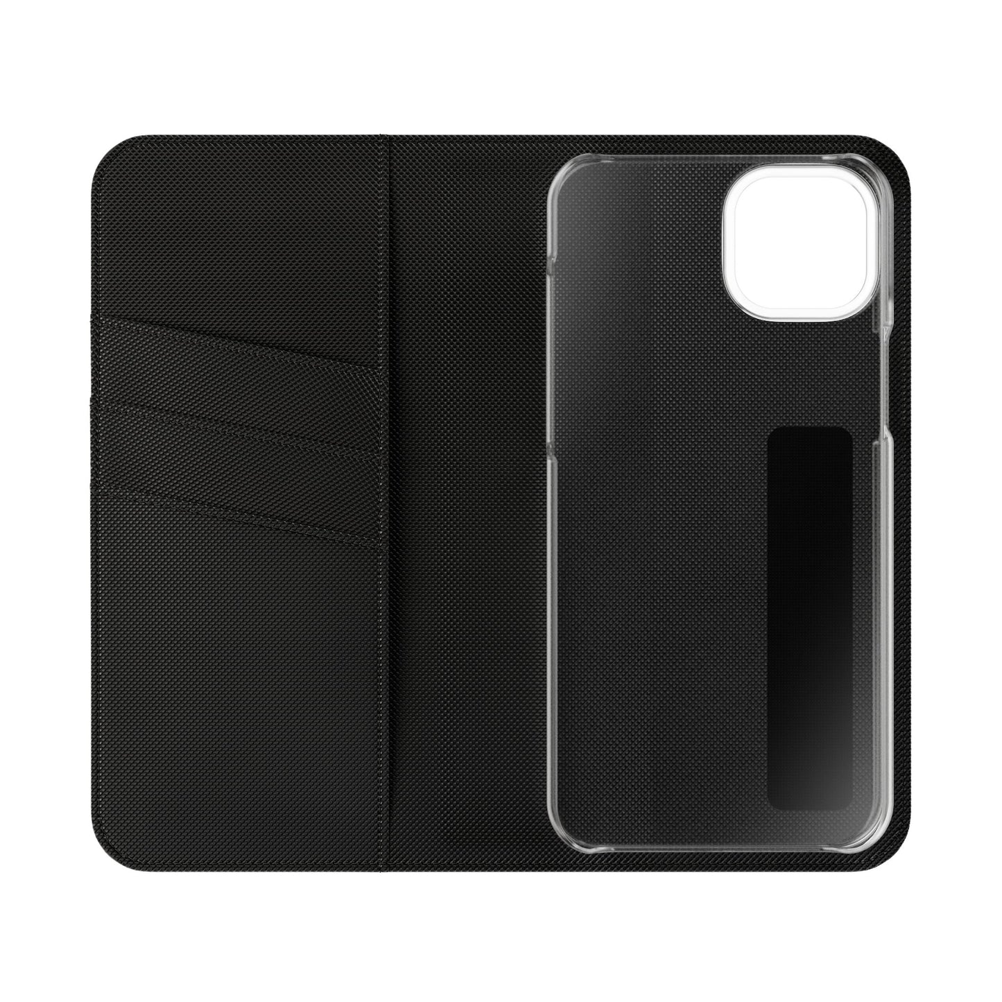 Stylish Flip Case for Smartphones - Geometric Design, Card Slots