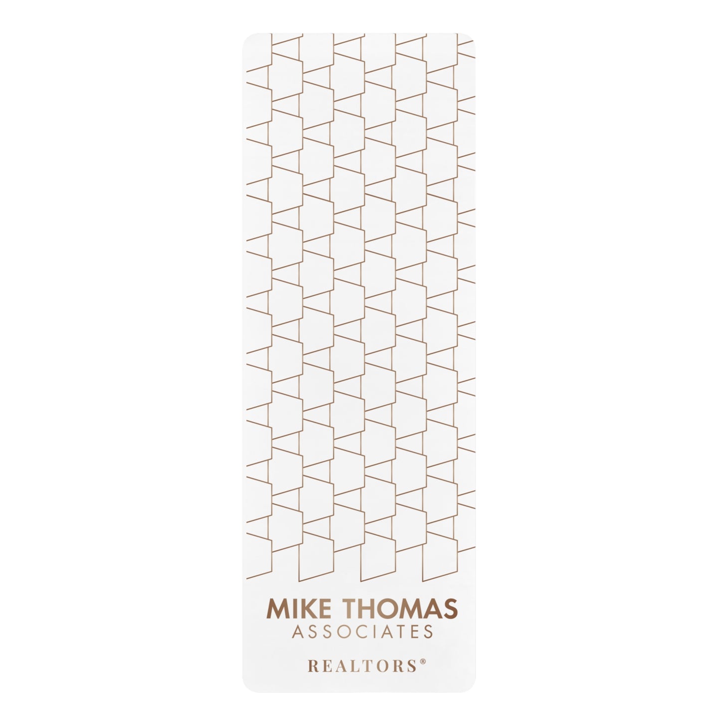 Stylish Rubber Yoga Mat with Geometric Trapezoid Design - Perfect for Home Workouts