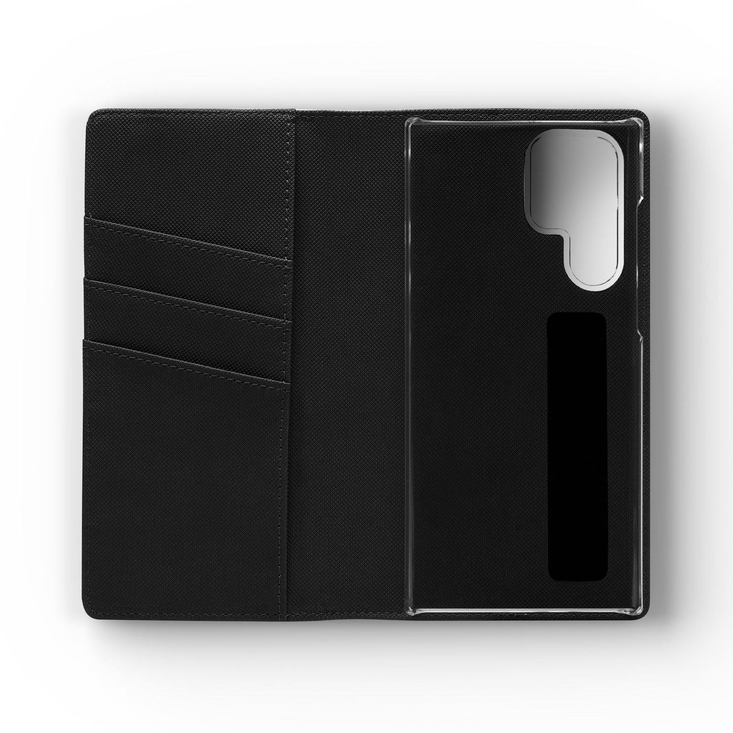 Stylish Flip Case for Smartphones - Geometric Design, Card Slots