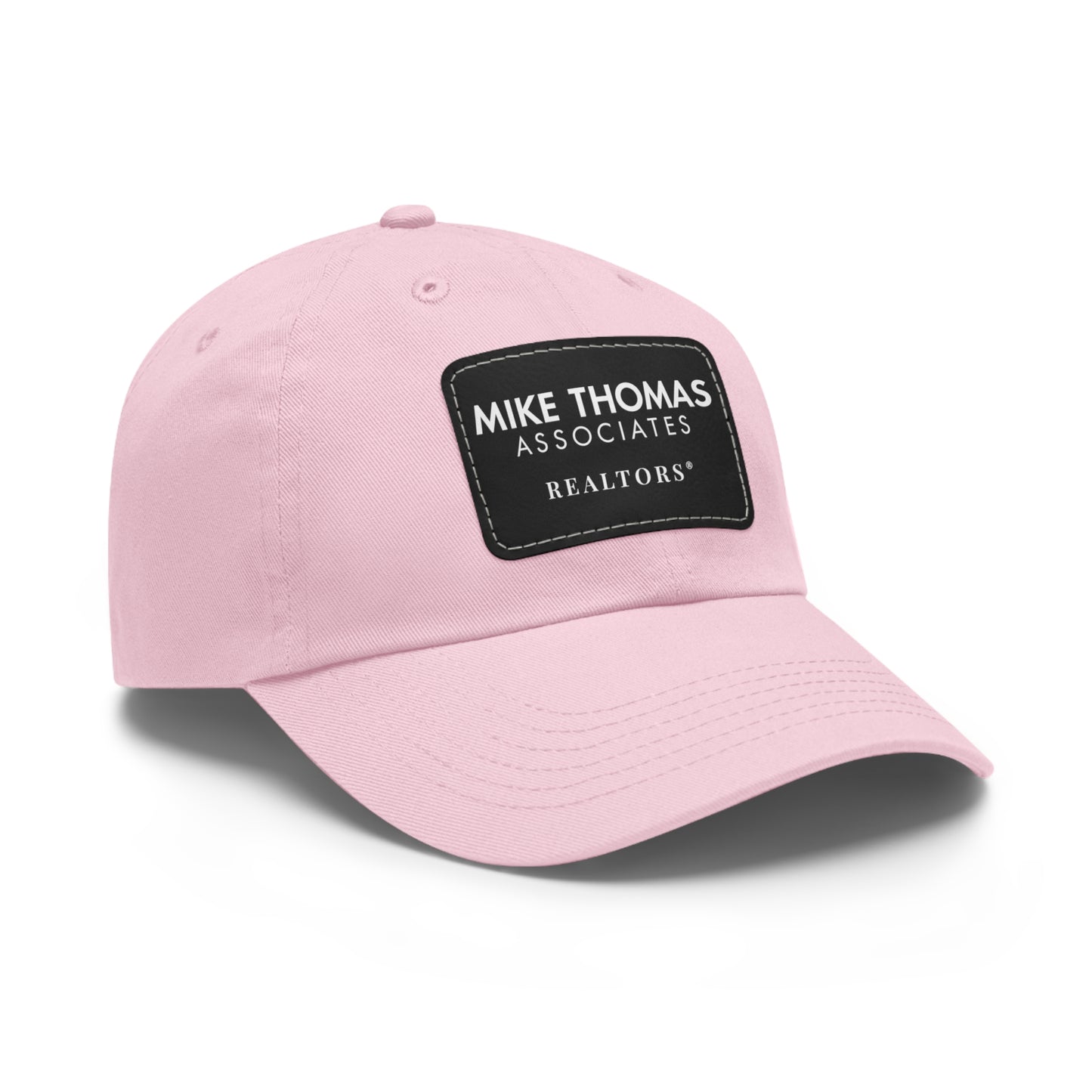 Classic Dad Hat with Leather Patch - Personalized Realtor Cap