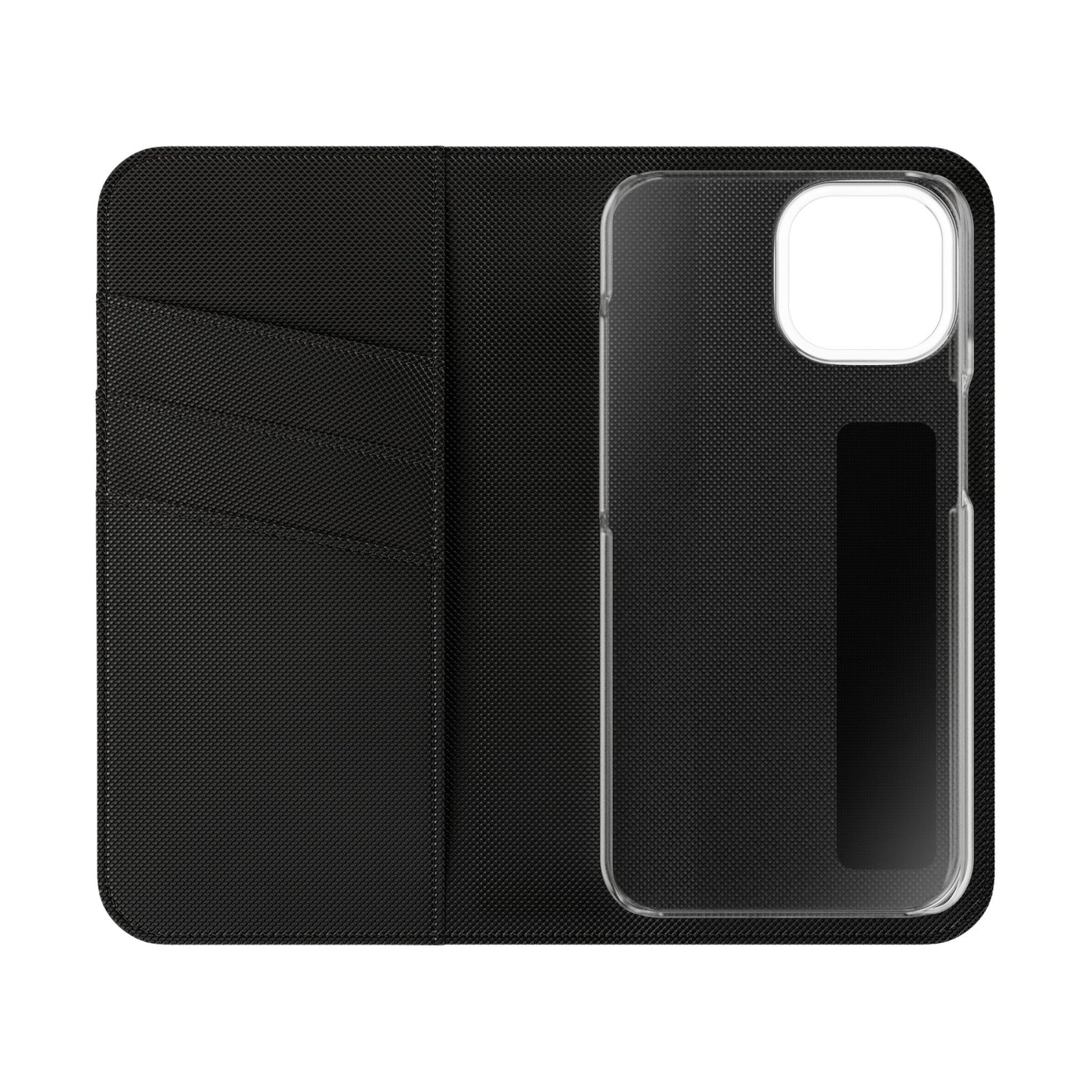 Stylish Flip Case for Smartphones - Geometric Design, Card Slots