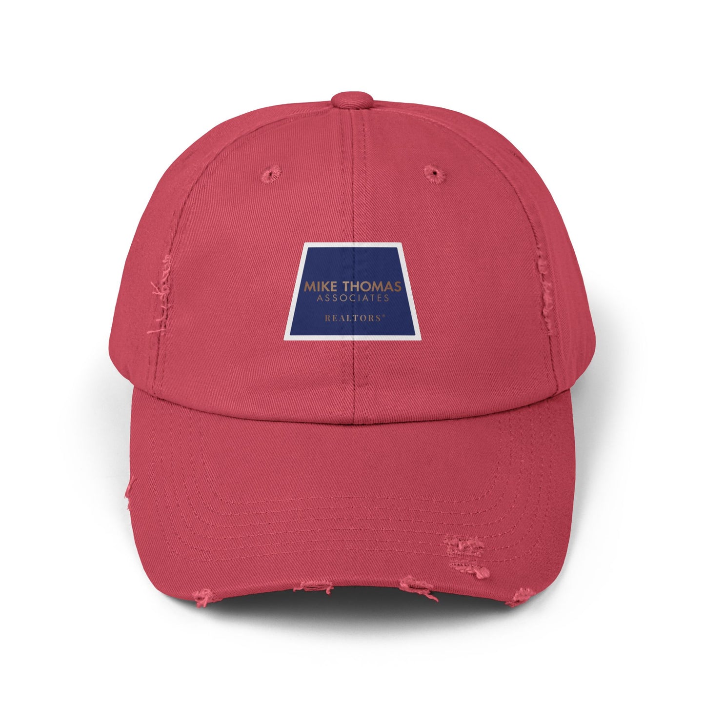 Unisex Distressed Cap with Realtor Logo - Casual Everyday Accessory