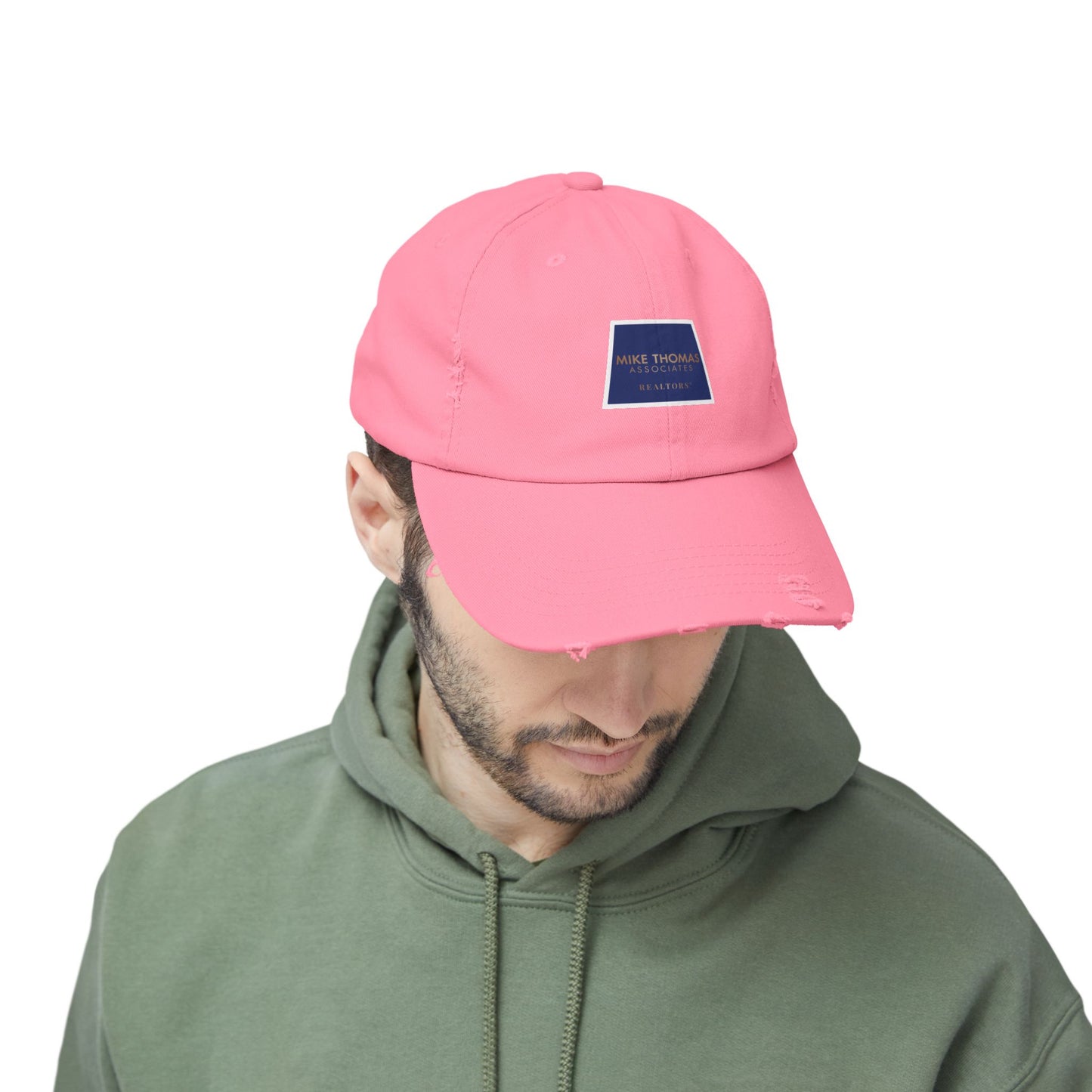 Unisex Distressed Cap with Realtor Logo - Casual Everyday Accessory