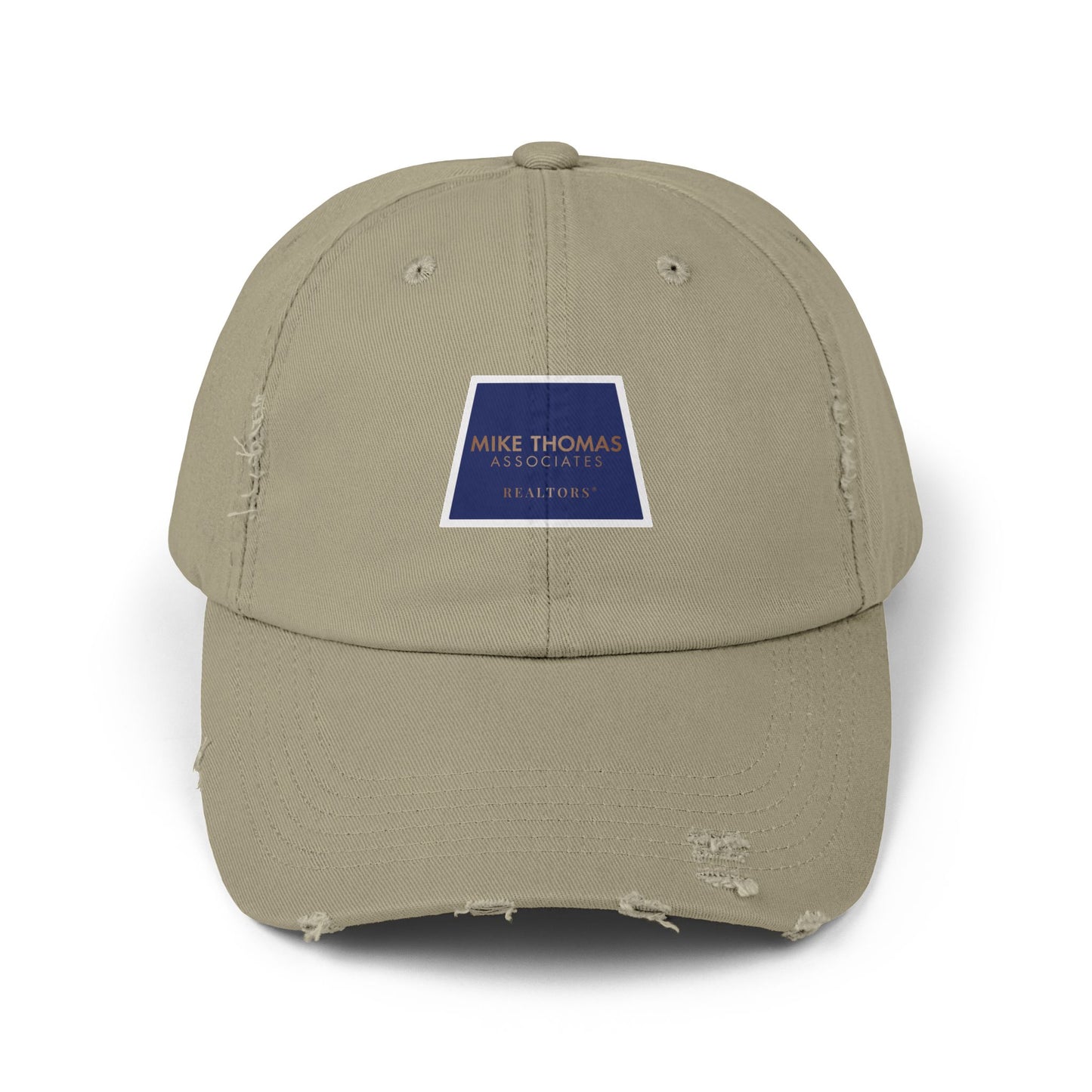 Unisex Distressed Cap with Realtor Logo - Casual Everyday Accessory