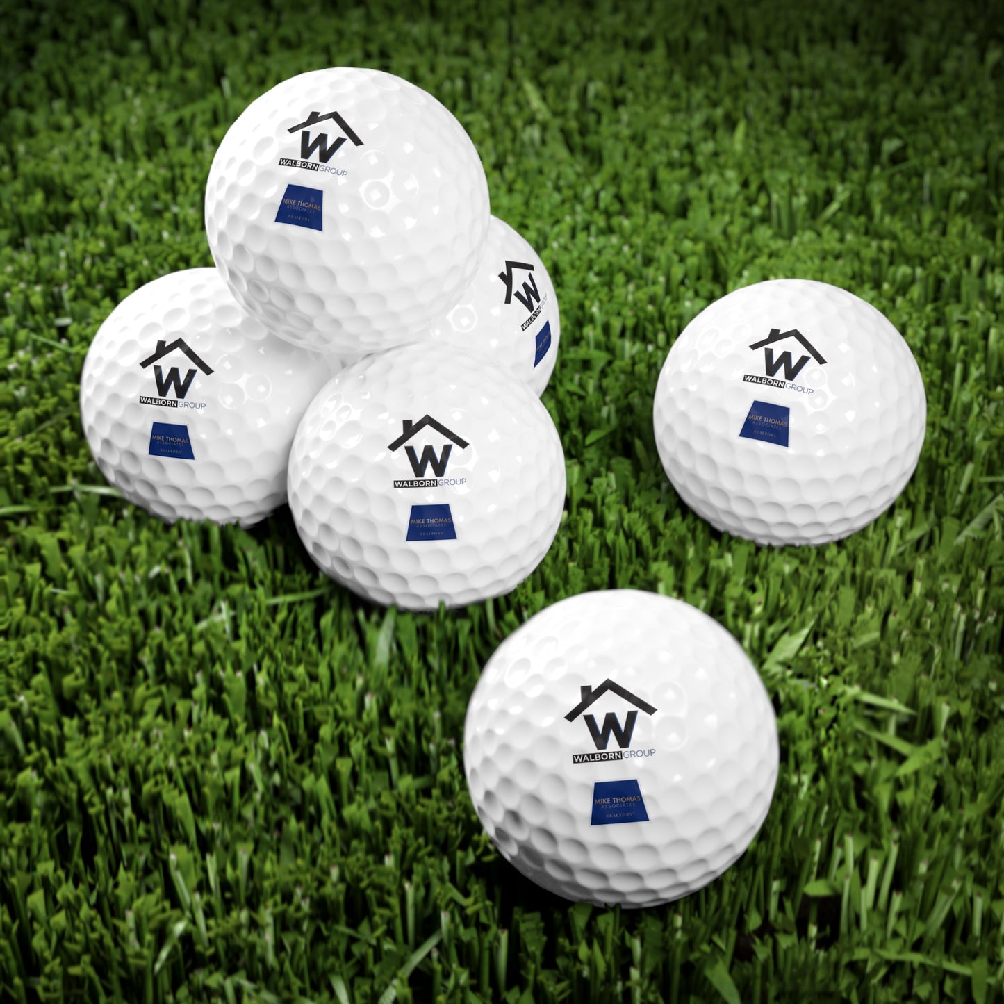 Personalized Golf Balls - 6 Pack with Walborn Group & MTA Trapezoid Logo | Perfect Gift for Golf Enthusiasts