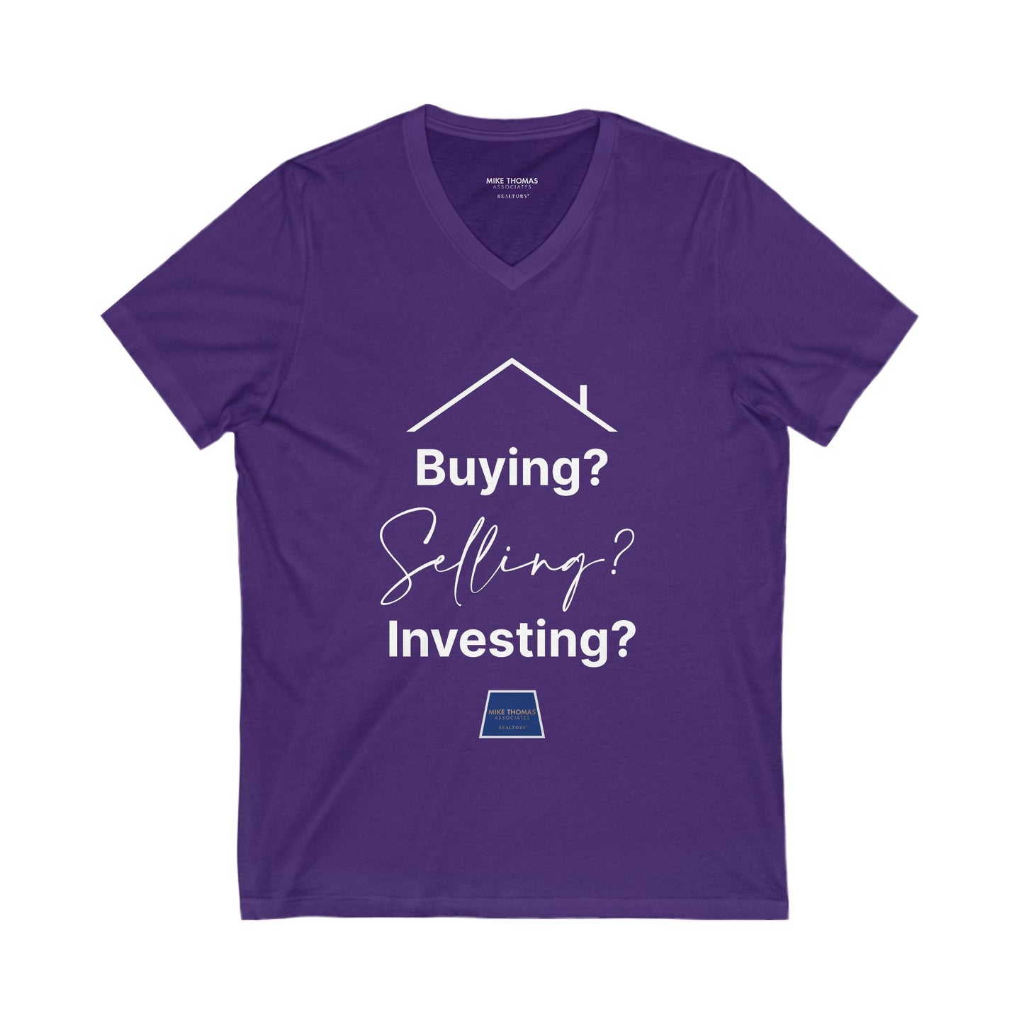 Unisex Jersey Short Sleeve V-Neck Realtor Tee