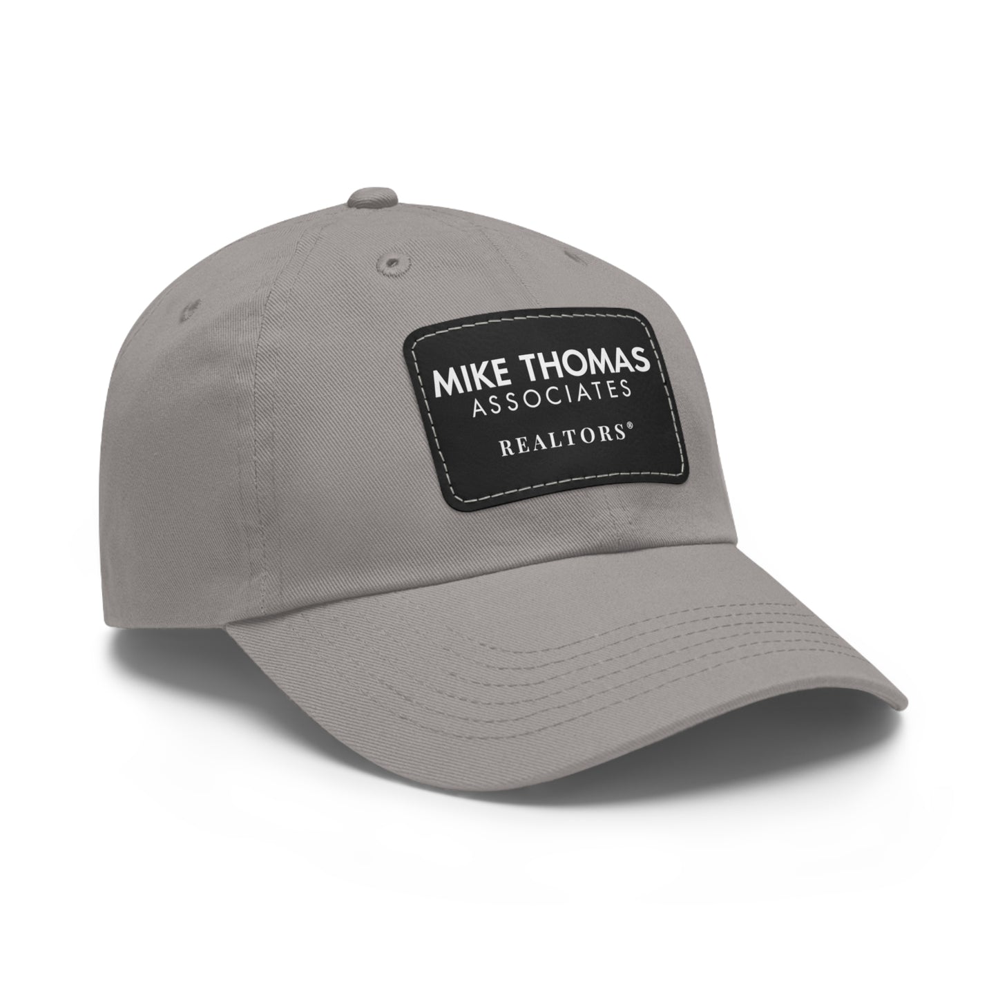 Classic Dad Hat with Leather Patch - Personalized Realtor Cap