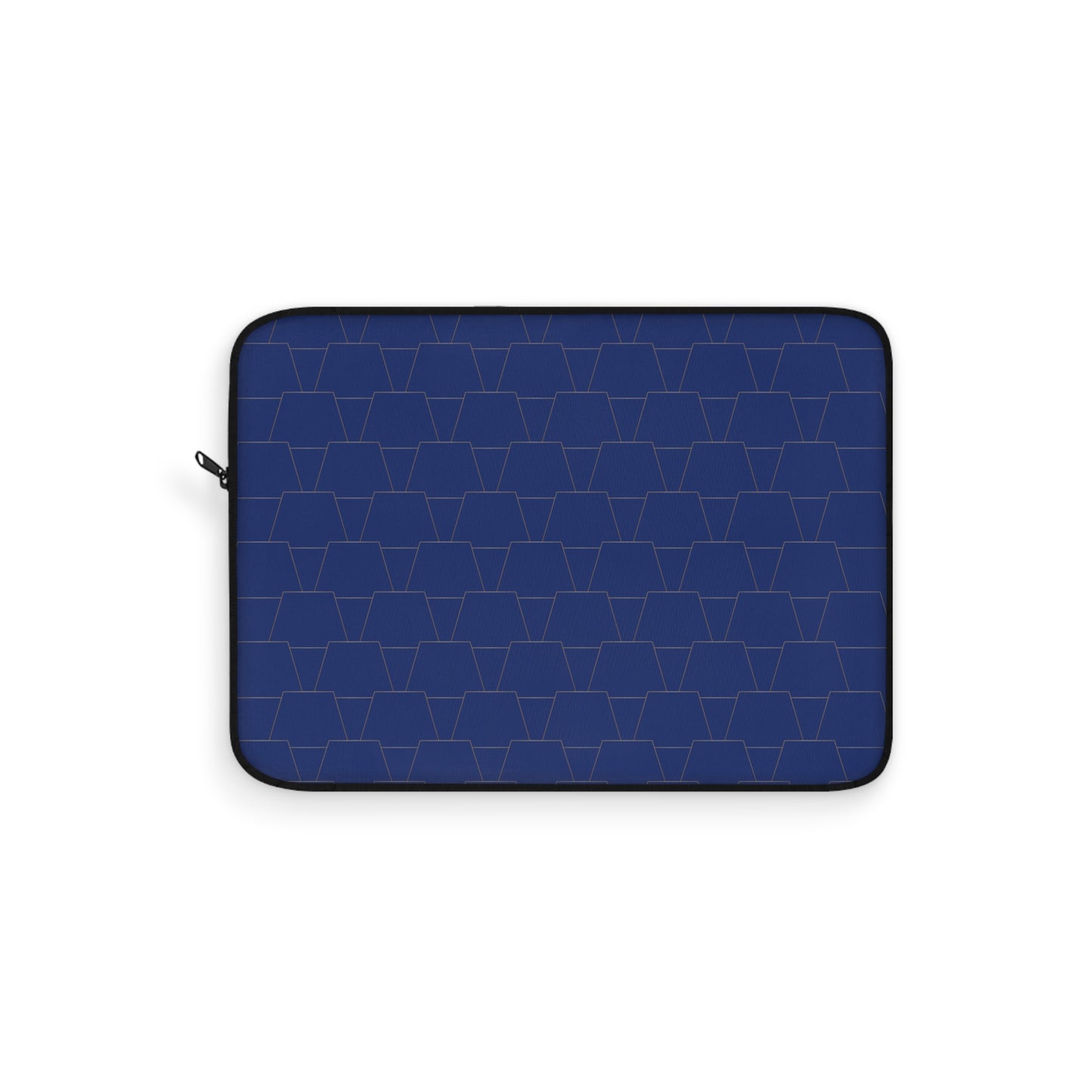 Stylish Navy Laptop Sleeve with Geometric Pattern
