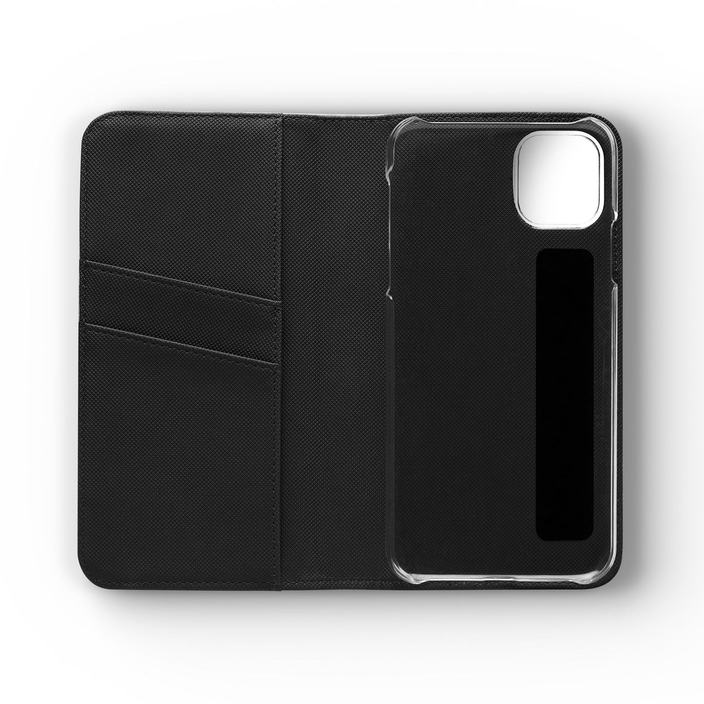 Stylish Flip Case for Smartphones - Geometric Design, Card Slots