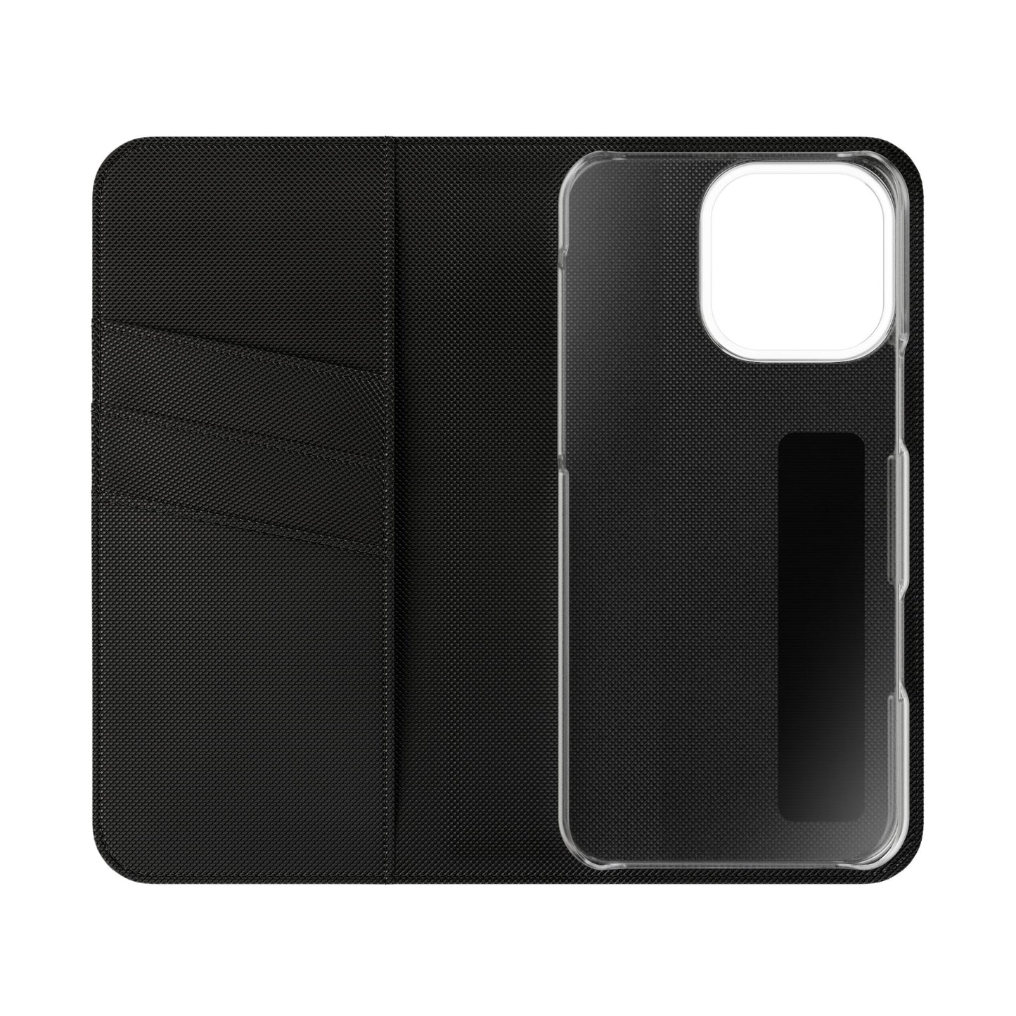 Stylish Flip Case for Smartphones - Geometric Design, Card Slots