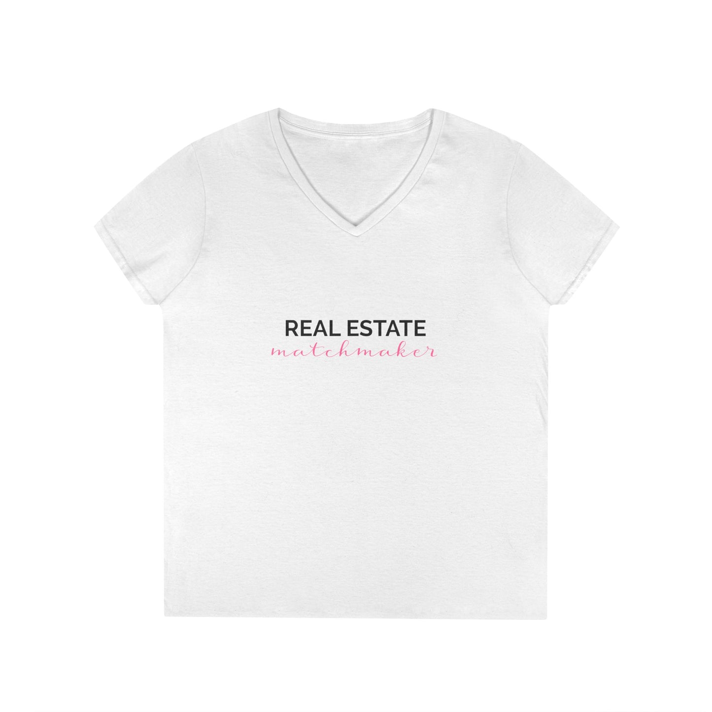 Real Estate Matchmaker V-Neck T-Shirt for Realtors