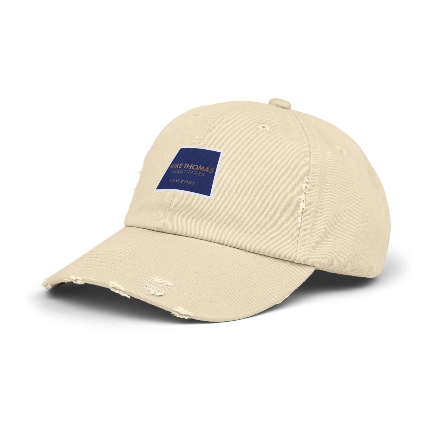 Unisex Distressed Cap with Realtor Logo - Casual Everyday Accessory