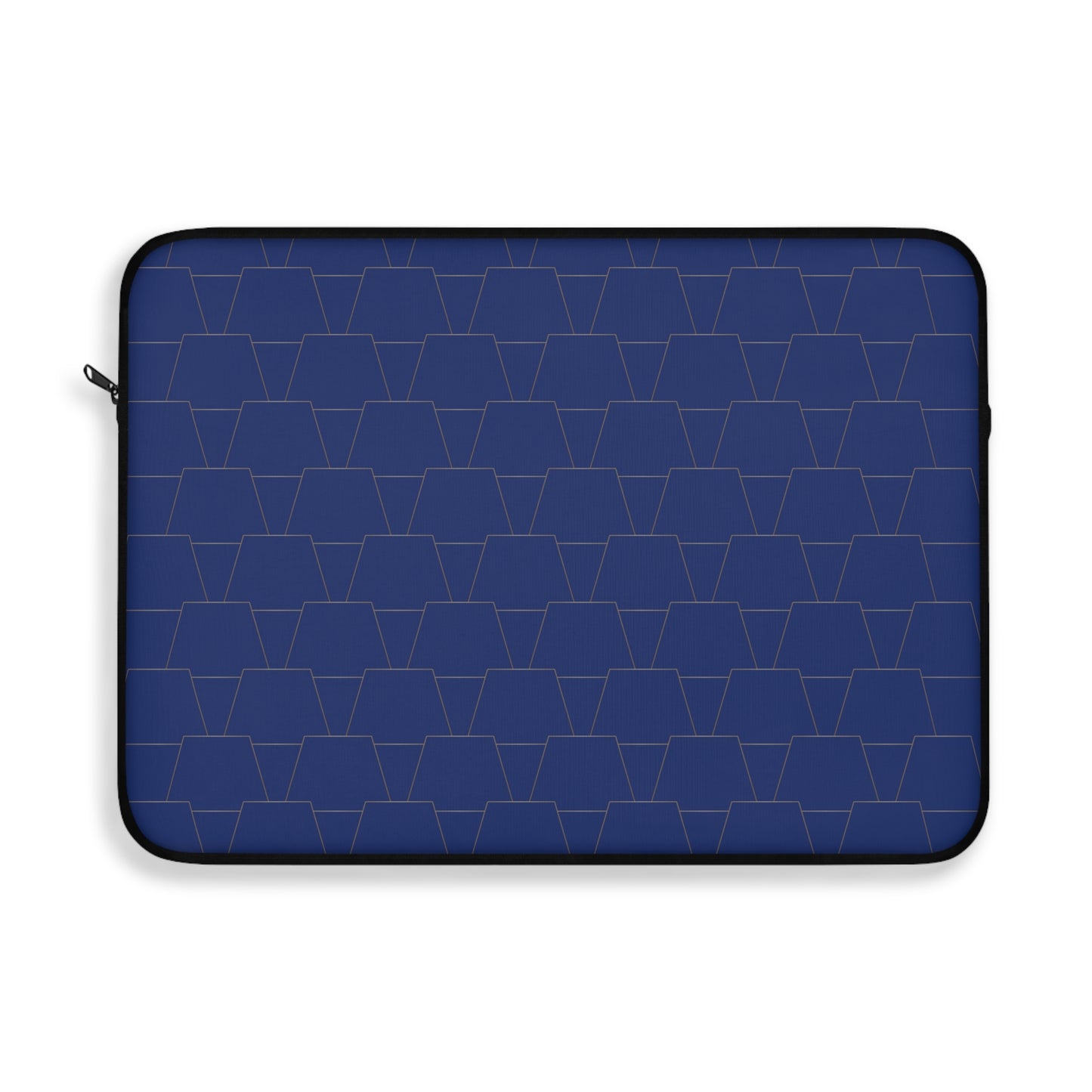 Stylish Navy Laptop Sleeve with Geometric Pattern