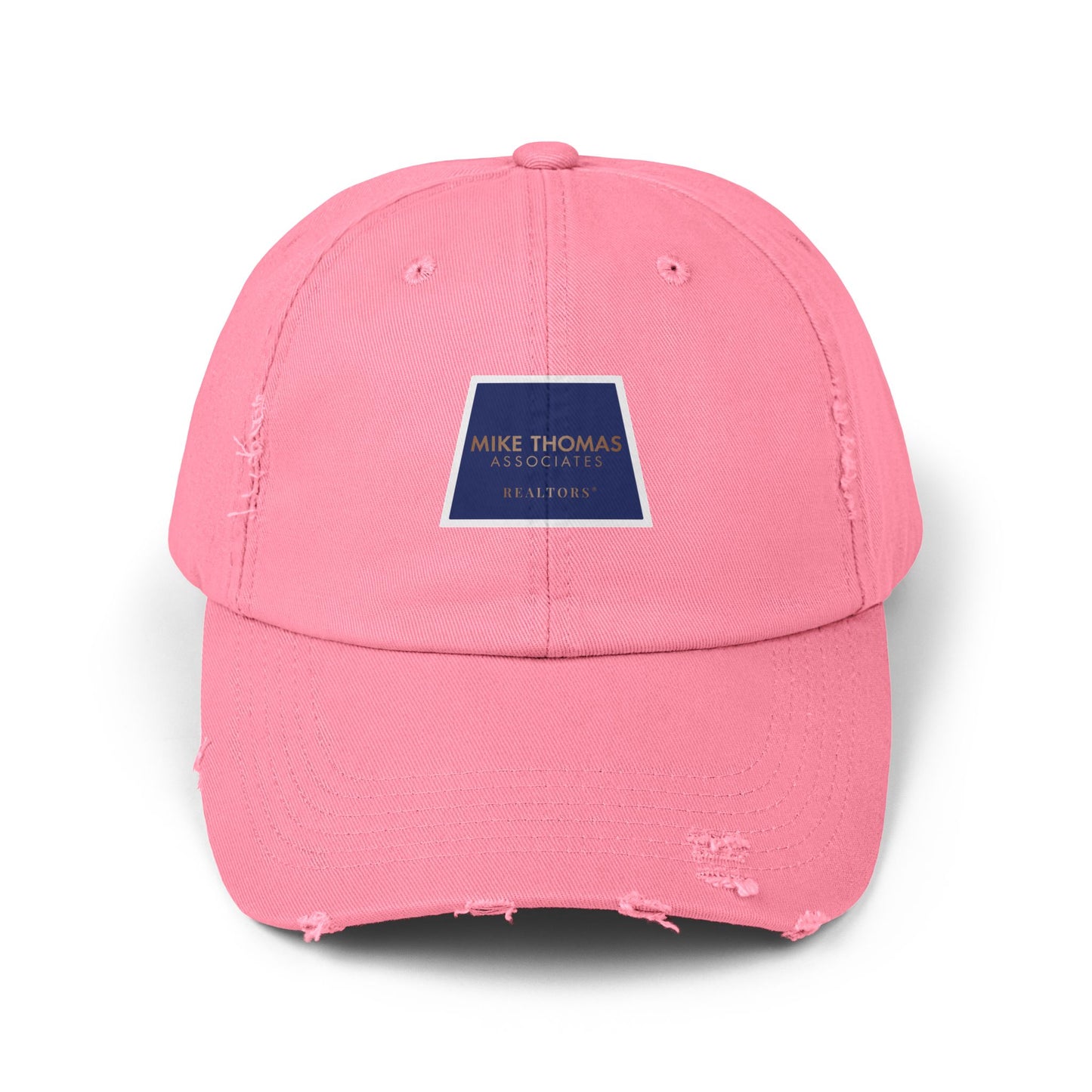 Unisex Distressed Cap with Realtor Logo - Casual Everyday Accessory