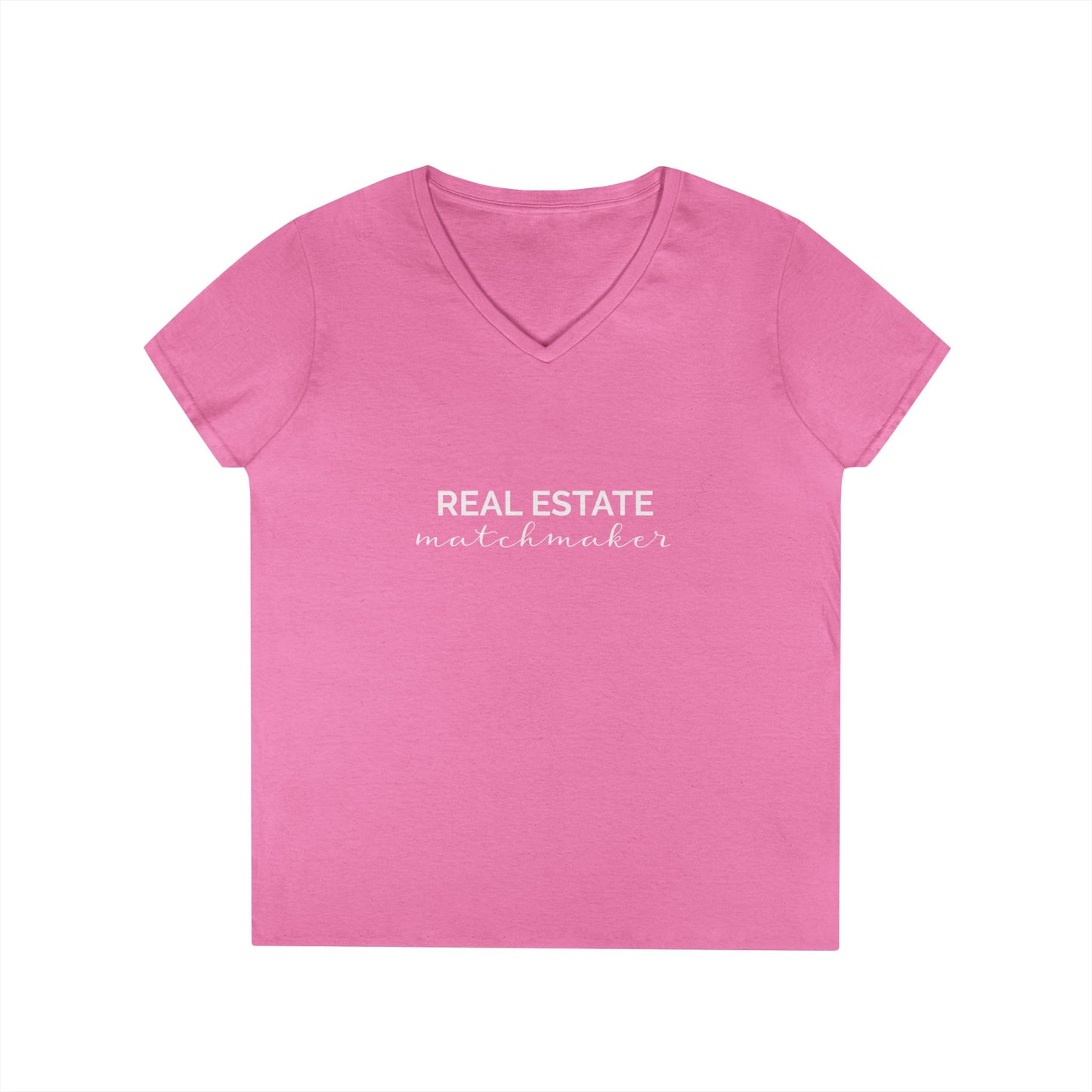 Real Estate Matchmaker V-Neck T-Shirt for Realtors