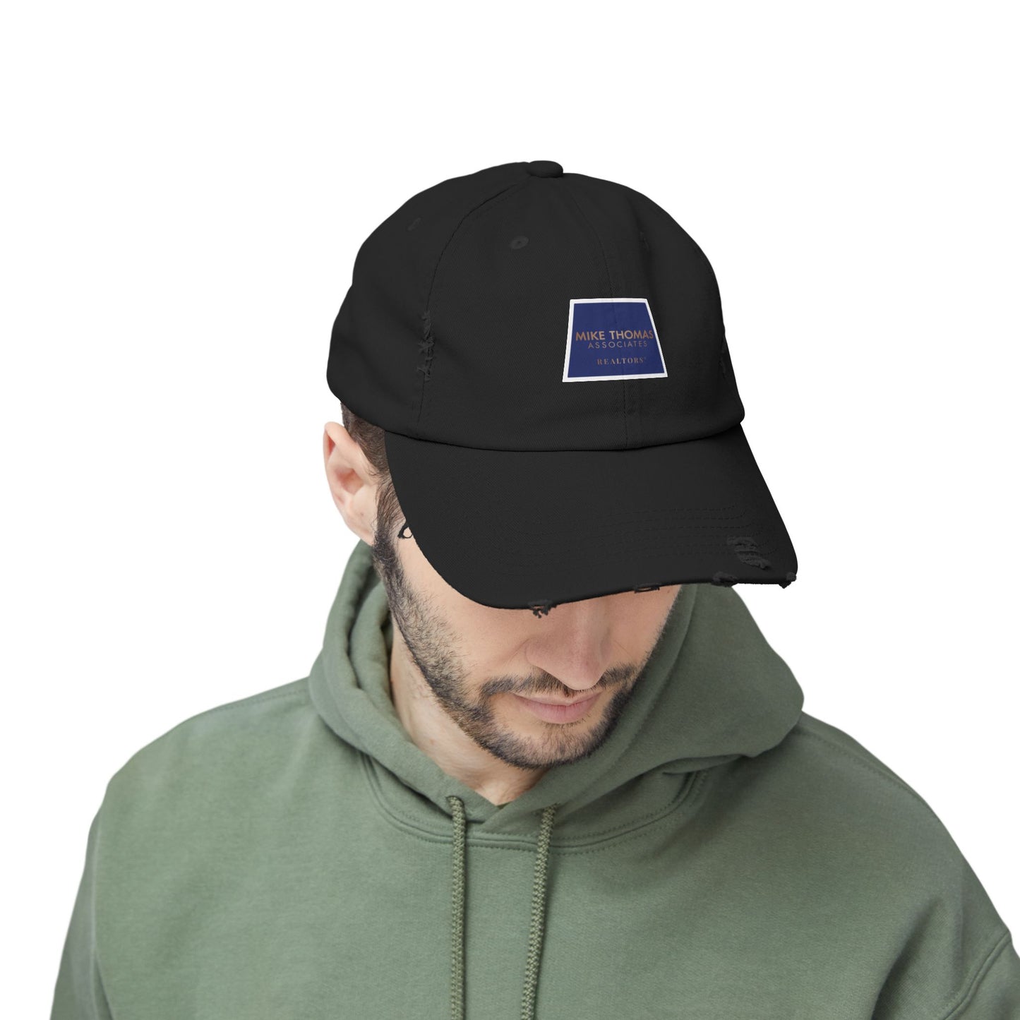 Unisex Distressed Cap with Realtor Logo - Casual Everyday Accessory
