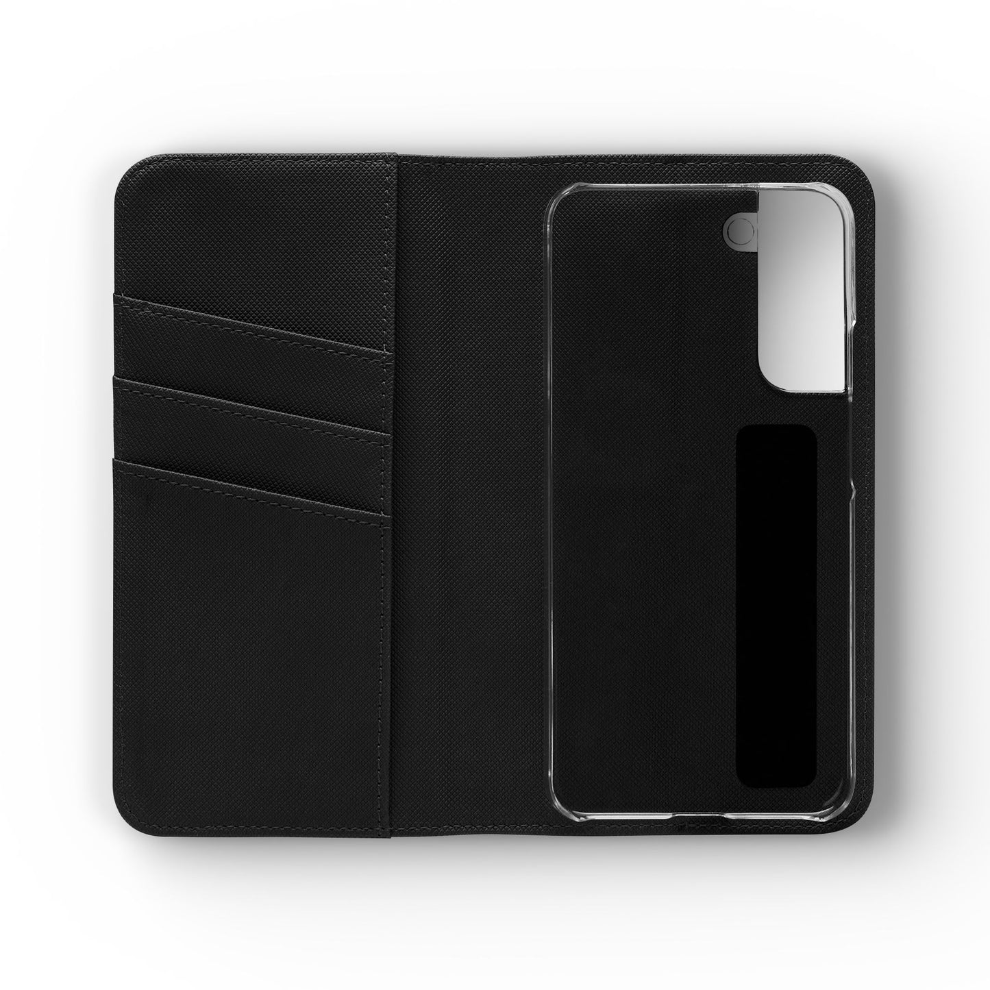 Stylish Flip Case for Smartphones - Geometric Design, Card Slots