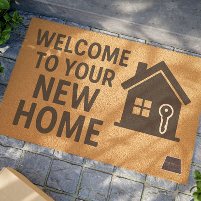 Welcome Home Doormat - Cozy Entryway Mat for New Homeowners