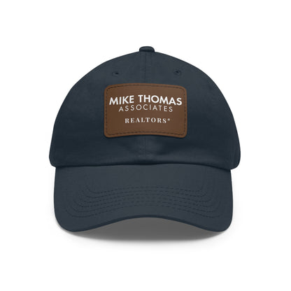 Classic Dad Hat with Leather Patch - Personalized Realtor Cap