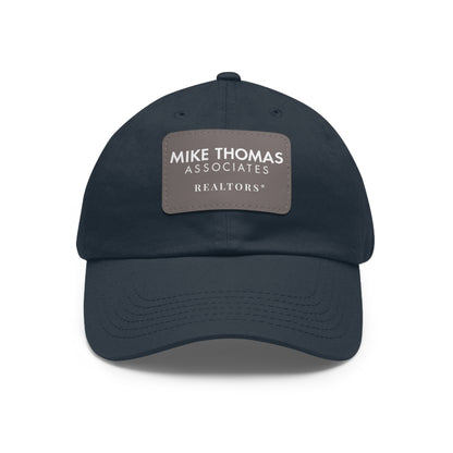 Classic Dad Hat with Leather Patch - Personalized Realtor Cap