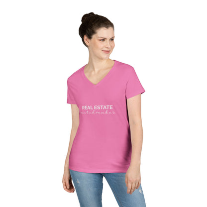 Real Estate Matchmaker V-Neck T-Shirt for Realtors
