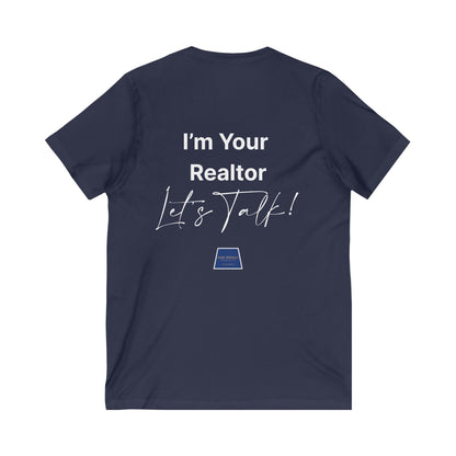 Unisex Jersey Short Sleeve V-Neck Realtor Tee