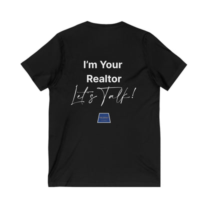 Unisex Jersey Short Sleeve V-Neck Realtor Tee