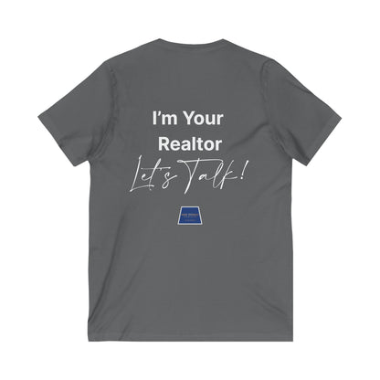 Unisex Jersey Short Sleeve V-Neck Realtor Tee