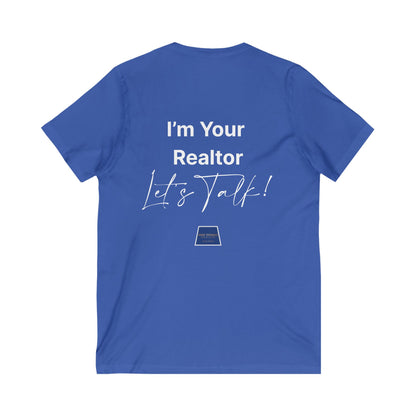 Unisex Jersey Short Sleeve V-Neck Realtor Tee