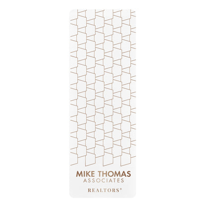 Stylish Rubber Yoga Mat with Geometric Trapezoid Design - Perfect for Home Workouts