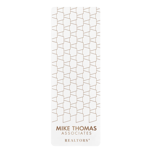 Stylish Rubber Yoga Mat with Geometric Trapezoid Design - Perfect for Home Workouts