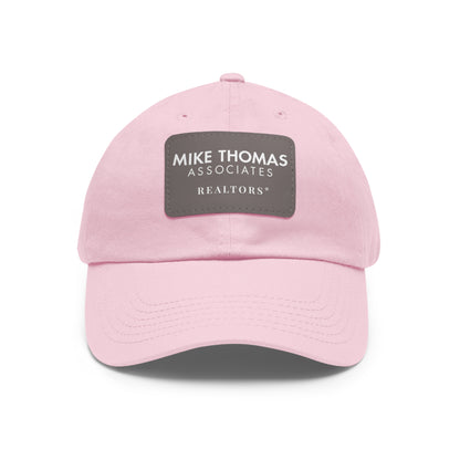 Classic Dad Hat with Leather Patch - Personalized Realtor Cap