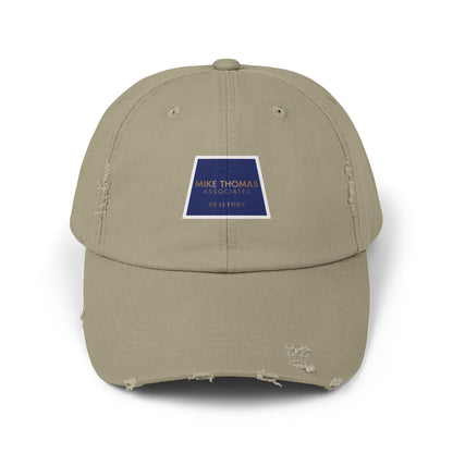 Unisex Distressed Cap with Realtor Logo - Casual Everyday Accessory