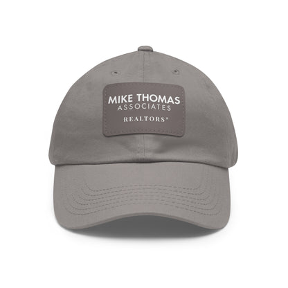 Classic Dad Hat with Leather Patch - Personalized Realtor Cap