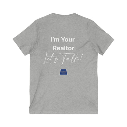 Unisex Jersey Short Sleeve V-Neck Realtor Tee