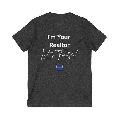 Unisex Jersey Short Sleeve V-Neck Realtor Tee