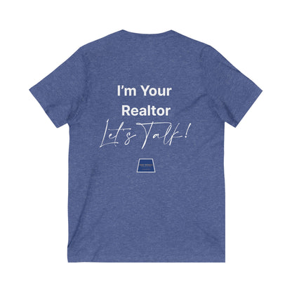 Unisex Jersey Short Sleeve V-Neck Realtor Tee