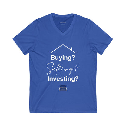Unisex Jersey Short Sleeve V-Neck Realtor Tee
