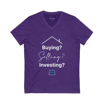 Unisex Jersey Short Sleeve V-Neck Realtor Tee