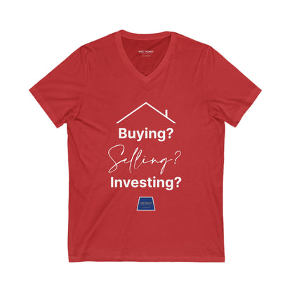 Unisex Jersey Short Sleeve V-Neck Realtor Tee