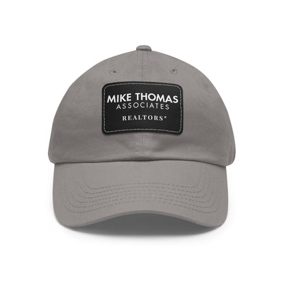 Classic Dad Hat with Leather Patch - Personalized Realtor Cap
