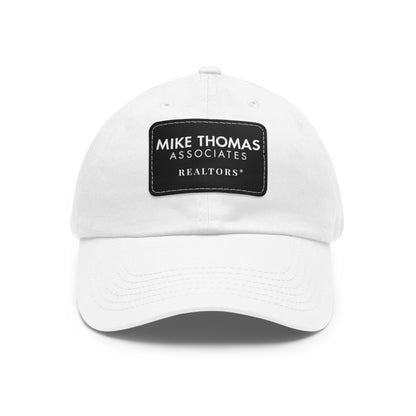 Classic Dad Hat with Leather Patch - Personalized Realtor Cap