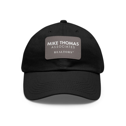 Classic Dad Hat with Leather Patch - Personalized Realtor Cap
