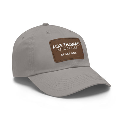 Classic Dad Hat with Leather Patch - Personalized Realtor Cap