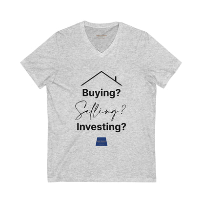 Unisex Jersey Short Sleeve V-Neck Realtor Tee