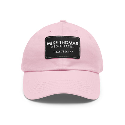 Classic Dad Hat with Leather Patch - Personalized Realtor Cap