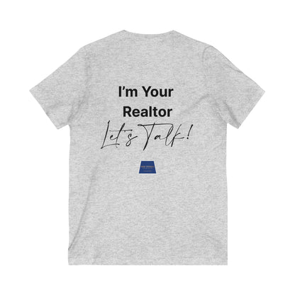 Unisex Jersey Short Sleeve V-Neck Realtor Tee